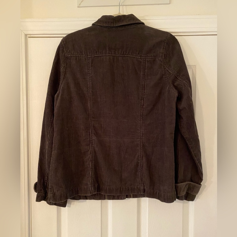 Relativity Olive Green Corduroy Fall Jacket with Pockets and Buttons Size Large - Picture 8 of 9
